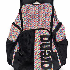 Arena Spiky III 45L Allover Backpack Multicolor Geometric Pride Print Swim